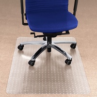 Floordirekt Teppich-Bodenschutzmatte | Transparent | Polycarbonat (75 x 120 cm)