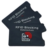 Hebgen Trading RFID-Blocking Schutzhüllen für Kreditkarten / Bankkarten 3er Set