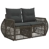 vidaXL Garten-Sofa 62 x 62 x 16 cm Grau