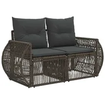 vidaXL Garten-Sofa 62 x 62 x 16 cm Grau