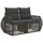 vidaXL Garten-Sofa 62 x 62 x 16 cm Grau