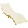 vidaXL Sonnenliegen Auflage 200 x 50 x 3 cm creme 1 St.