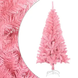 vidaXL Künstlicher Weihnachtsbaum mit Ständer Rosa 150 cm PVC