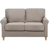 Beliani 2-Sitzer-Sofa, Hellbraun, Braun, 140x88x78 cm, Wohnzimmer, Sofas & Couches, Sofas, 2-Sitzer Sofas
