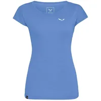 Salewa Puez Melange Dryton Kurzarm-t-shirt - Morning Blue Melange - L