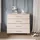 lookway Kommode AURA 95 x 90 x 40 cm Beige / Silber
