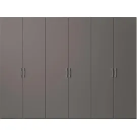 Set One by Musterring Drehtürenschrank "Henderson", grau (graphit), B:301cm H:223cm T:60cm, Holzwerkstoff, SET ONE BY MUSTERRING, Schränke, Drehtürenschrank, in 2 Breiten, inkl. Fachböden und Kleiderstangen