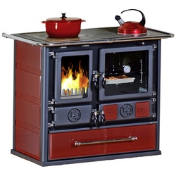 La Nordica-Extraflame® Holzherd »Rosa«, Kacheln, 6,5 kW, Dauerbrand geeignet - grau