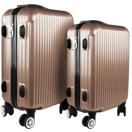 Hti-Living High Level Koffer-Set 2-tlg. rosa