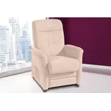 TV-Sessel SIT & MORE "Charlie" Sessel Gr. Luxus-Microfaser ALTARA NUBUCK, manuell verstellbar, B/H/T: 76cm x 103cm x 91cm, beige (creme) wahlweise mit Motor und Aufstehhilfe