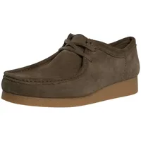 CLARKS Homme WallabeeEVO Derby, Dark Olive SDE, 42.5 EU