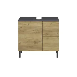 Sconto Waschbeckenunterschrank Ischgl ¦ holzfarben ¦ Maße (cm): B: 60 H: 56 T: 34.0