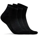 Craft Core Dry Mid Sock 3-PACK black (999000) 43-45