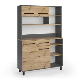 Vicco Küchenbuffet Pure 120,2 x 40,5 cm Braun/Anthrazit