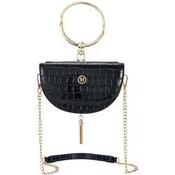Victoria Hyde London Vintage Half-Moon Handtaschen   Schwarz Damen 