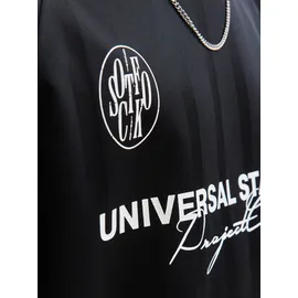 JACK & JONES JCOCOVER RETRO FOOTBALL TEE schwarz XL