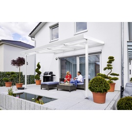 Gutta Terrassendach Premium 410 x 306 cm weiß/polycarbonat klar