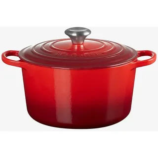 24 cm rund hoch kirschrot