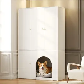 Okwish Kinderkleiderschrank Hochschrank 120 x 50 x 200 cm MDF weiß