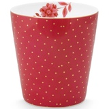 Pip Studio 51002384 Royal Dots dark pink Becher ohne Henkel 0,23 l (1 Stück)