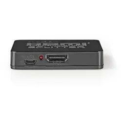 Nedis HDMI TM Splitter | 2-Port port(s) | HDMITM Eingang - 2x HDMITM Ausgang | 4K@30Hz | 2.25 Gbps | ABS / PVC | Schwarz