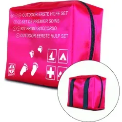 GRAMM medical Outdoor-Verbandtasche 420.018.10070 , Handliches Erste-Hilfe-Set, Maße: 15 x 12 x 5,5 cm
