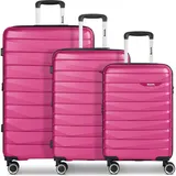BENCH Paris Koffer-Set 3-tlg. rosa/pink