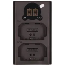 2-Power Digital Camera USB Dual Battery Charger - Batterie