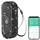 Luminea Home Control WLAN-Außen- und Innen-Temperatur- und Luftfeuchtigkeitssensor Schwarz IP65