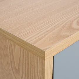 Beliani Nachttisch Arvada 40 x 30 x 45 cm Braun/Grau