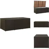 Gartenbox Poly Rattan 180x90x70 cm Braun - Gartenbox - Auflagenbox - Outdoor Storage - Gartenmöbel - Rattan Gartenmöbel