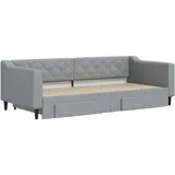 vidaXL Tagesbett 90 x 200 cm Hellgrau
