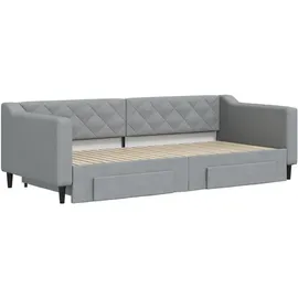 vidaXL Tagesbett 90 x 200 cm Hellgrau