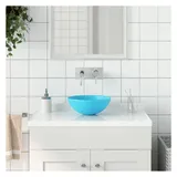 vidaXL Waschbecken Keramik Hellgrün Rund