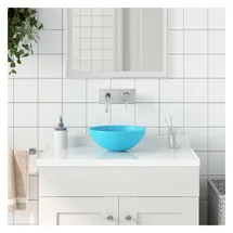 vidaXL Waschbecken Keramik Hellgrün Rund