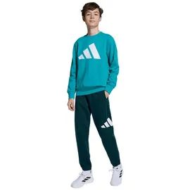 adidas Kinder Trainingsanzug J BL FL JOG 240 JV9938 152 - Pure Teal/White - 152