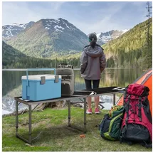 Outsunny Campingtisch Bierpong Schwarz