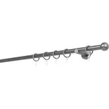 ONDECO 20mm,1-läufig,Rohr,Wandträger 6,5cm,Endstück ball Farbe: Anthrazit, Größe: 200cm