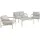 Mendler HWC-O11 Loungesessel hellgrün/beige
