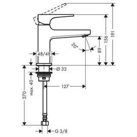 Hansgrohe Metropol 100 Einhandmischer chrom 32501000