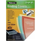 Fellowes 5380001 Deckblatt A4 PVC 180 Mikron, 25 Stück, transparent