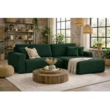 kaiser möbel Ecksofa mit Schlaffunktion und Bettkasten Ariel L Cord-Sofa aus Stoff Poso, mit Schlaffunktion,großzügige Liegefläche,pflegeleichter Cordstoff grün