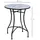 Outsunny Gartentisch Ø 60 x 71 cm blau/weiß