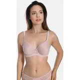 SASSA Bügel-BH "Dotted Mesh", Damen, Gr. 70, Cup E, beige (natur), Microtouch, Jacquard: 90% Polyamid, 10% Polyethylen. Obermaterial: 90% Polyester, 10% Elasthan.