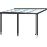 SKANHOLZ Terrassenüberdachung Garda 434 x 257 cm grau