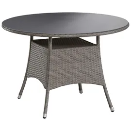 Konifera Mailand Polyrattan Garten-Essgruppe 13-tlg. grau/braun