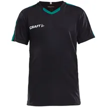 Craft Progress Contrast Trikot Kinder 9651 - black/team green 134/140
