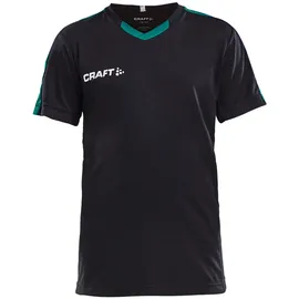 Craft Progress Contrast Trikot Kinder 9651 - black/team green 134/140
