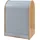 [en.casa] Kavlinge Rollladenschrank 80 x 60 x 40 cm Bambus/Grau