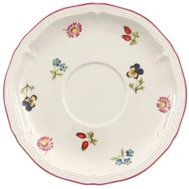 Villeroy & Boch Untertasse Petite Fleur 17 Cm Weiß/Bunt, Spülmaschinenfest, Mikrowellensicher, Geschirr, Premium Porzellan